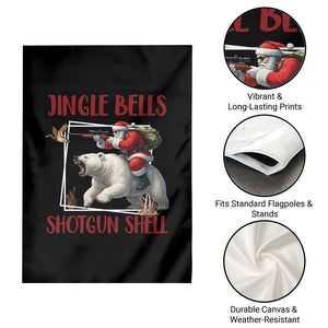 Funny Christmas Hunting Garden Flag Jingle Bells Shotgun Shells TS12 Print Your Wear