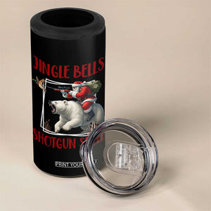 Funny Christmas Hunting 4 in 1 Can Cooler Tumbler Jingle Bells Shotgun Shells TS12 Print Your Wear