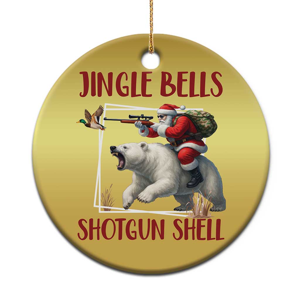 Funny Xmas Hunting Christmas Ornament Jingle Bells Shotgun Shells TS12 Print Your Wear
