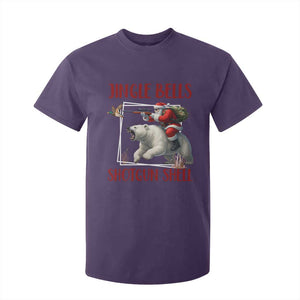 Funny Christmas Hunting T Shirt For Kid Jingle Bells Shotgun Shells TS12 Purple Print Your Wear