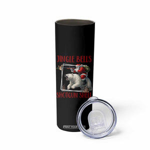 Funny Christmas Hunting Skinny Tumbler Jingle Bells Shotgun Shells TS12 Print Your Wear