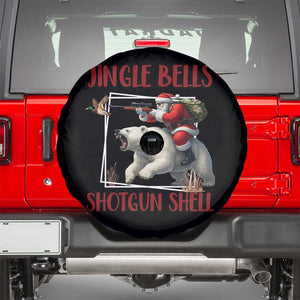Funny Christmas Hunting Spare Tire Cover Jingle Bells Shotgun Shells TS12 Black Print Your Wear