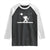 Sasquatch Hunter With Rifle Raglan Shirt Funny Bigfoot Outdoor Design TS12 Black White Print Your Wear