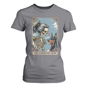 The Doberman Mom Skeleton Tarot Card T Shirt For Women Boop Dobie Halloween Dog Lover Gift TS12 Charcoal Print Your Wear