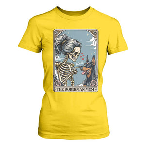 The Doberman Mom Skeleton Tarot Card T Shirt For Women Boop Dobie Halloween Dog Lover Gift TS12 Daisy Print Your Wear