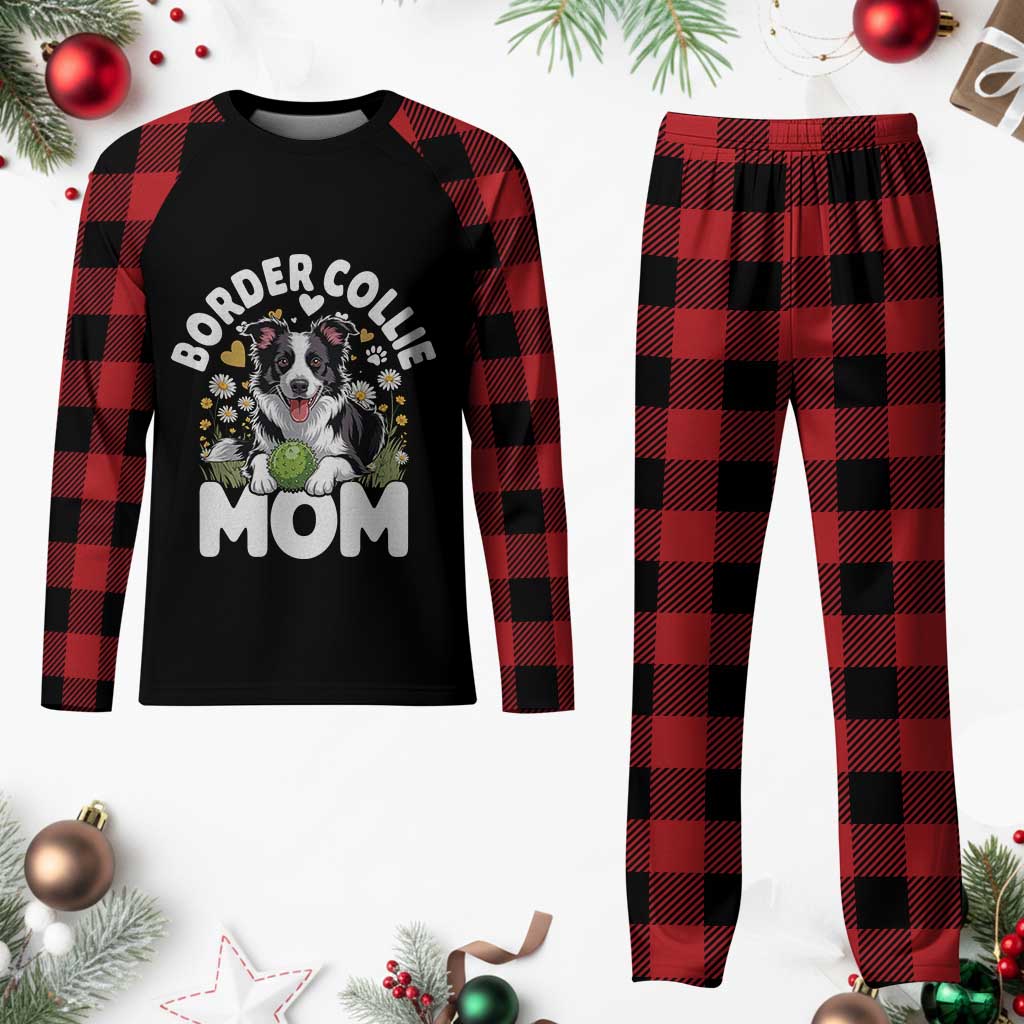 Cute Border Collie Mom Plaid Pajama Set Flower Floral Dog Lover Gift TS12 Buffalo Plaid Print Your Wear