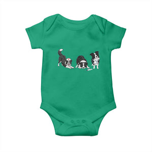Funny Border Collie Nurse Vet Tech Baby Onesie Dog Lover Medical Worker Gift TS12 Irish Green Print Your Wear