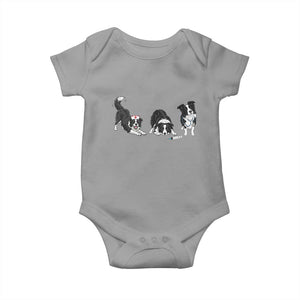 Funny Border Collie Nurse Vet Tech Baby Onesie Dog Lover Medical Worker Gift TS12 Sport Gray Print Your Wear