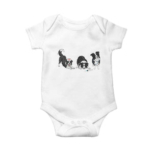 Funny Border Collie Nurse Vet Tech Baby Onesie Dog Lover Medical Worker Gift TS12 White Print Your Wear
