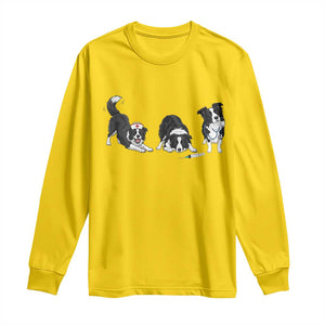 Funny Border Collie Nurse Vet Tech Long Sleeve Shirt Dog Lover Medical Worker Gift TS12 Daisy Print Your Wear