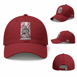 Funny 40th Birthday Queen Tarot Card Baseball Cap Gothic Skeleton Dark Humor Gift