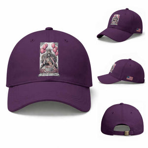 Funny 40th Birthday Queen Tarot Card Baseball Cap Gothic Skeleton Dark Humor Gift