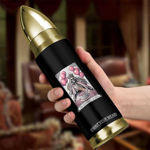 Funny 25th Birthday Queen Tarot Card Bullet Tumbler Gothic Skeleton Dark Humor Gift