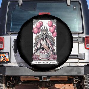 Funny 30th Birthday Queen Tarot Card Spare Tire Cover Gothic Skeleton Dark Humor Gift