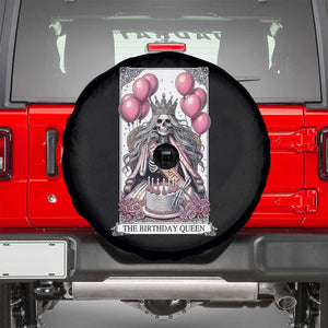 Funny 30th Birthday Queen Tarot Card Spare Tire Cover Gothic Skeleton Dark Humor Gift