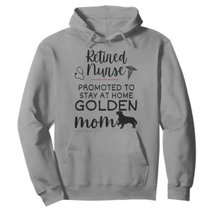 Funny Nurse Retirement Golden Mom Gift Hoodie Promoted To Stay At Home TS12 Sport Gray Print Your Wear