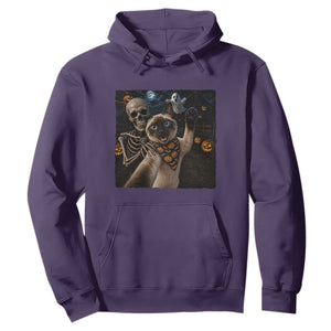 Funny Skeleton Selfie Siamese Cat Hoodie Halloween Spooky Cat Lover Gift TS12 Purple Print Your Wear
