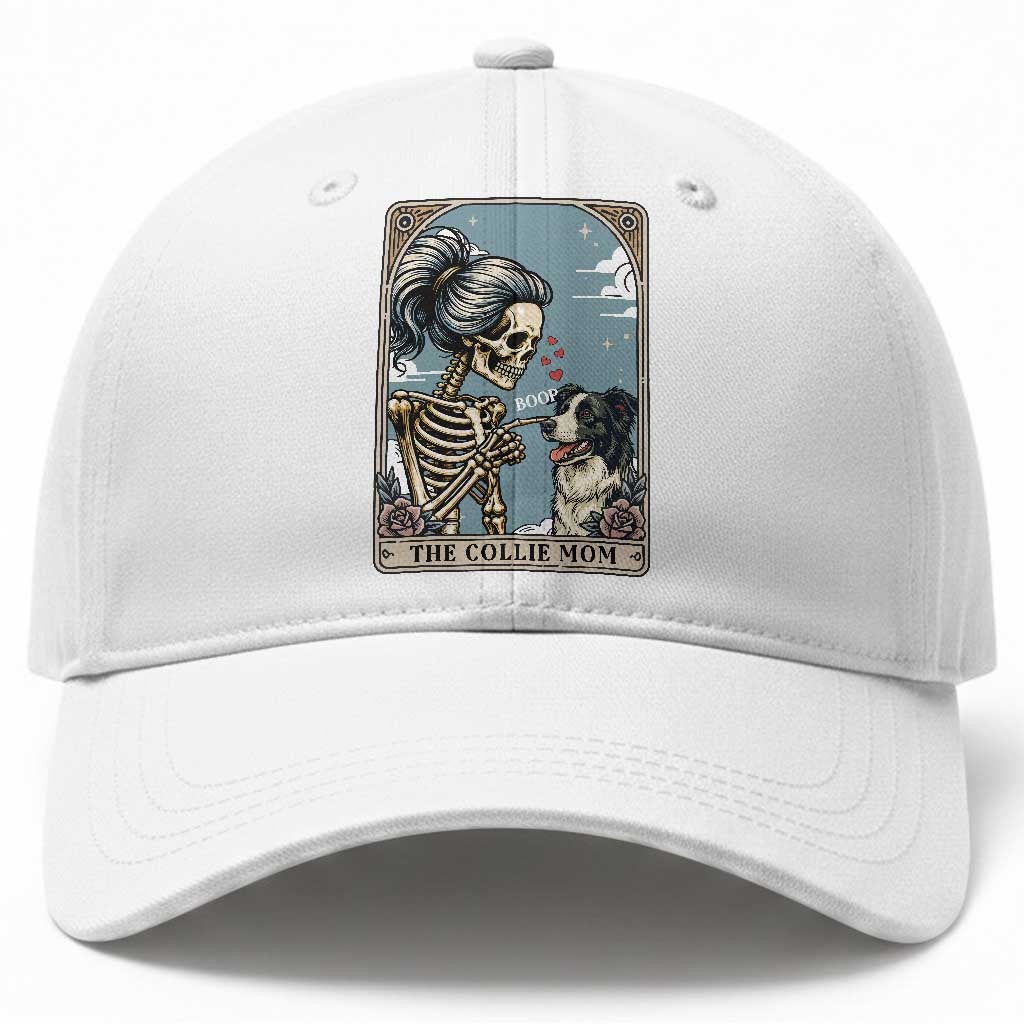 Border Collie Mom Skeleton Tarot Card Baseball Cap Boop Sheepdog Dog Lover Gift TS12 Print Your Wear