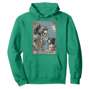 Border Collie Mom Skeleton Tarot Card Hoodie Boop Sheepdog Dog Lover Gift TS12 Irish Green Print Your Wear