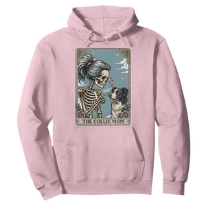 Border Collie Mom Skeleton Tarot Card Hoodie Boop Sheepdog Dog Lover Gift TS12 Light Pink Print Your Wear