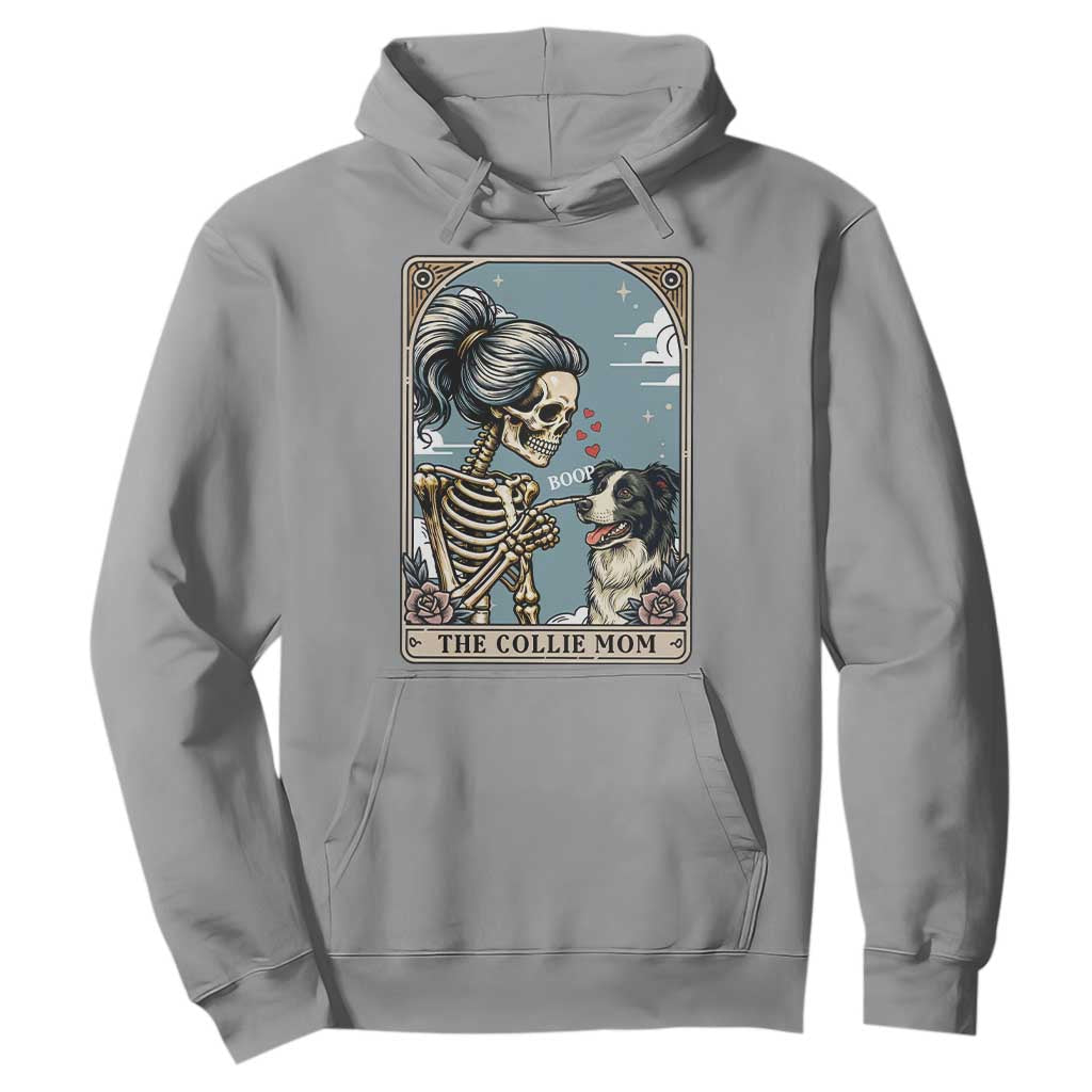 Border Collie Mom Skeleton Tarot Card Hoodie Boop Sheepdog Dog Lover Gift TS12 Sport Gray Print Your Wear