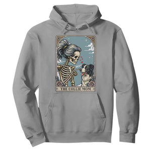 Border Collie Mom Skeleton Tarot Card Hoodie Boop Sheepdog Dog Lover Gift TS12 Sport Gray Print Your Wear