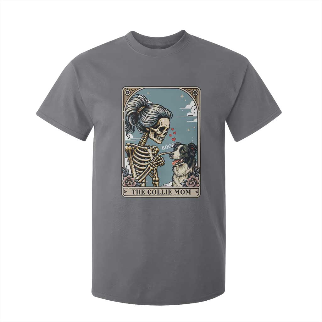 Border Collie Mom Skeleton Tarot Card T Shirt For Kid Boop Sheepdog Dog Lover Gift TS12 Charcoal Print Your Wear