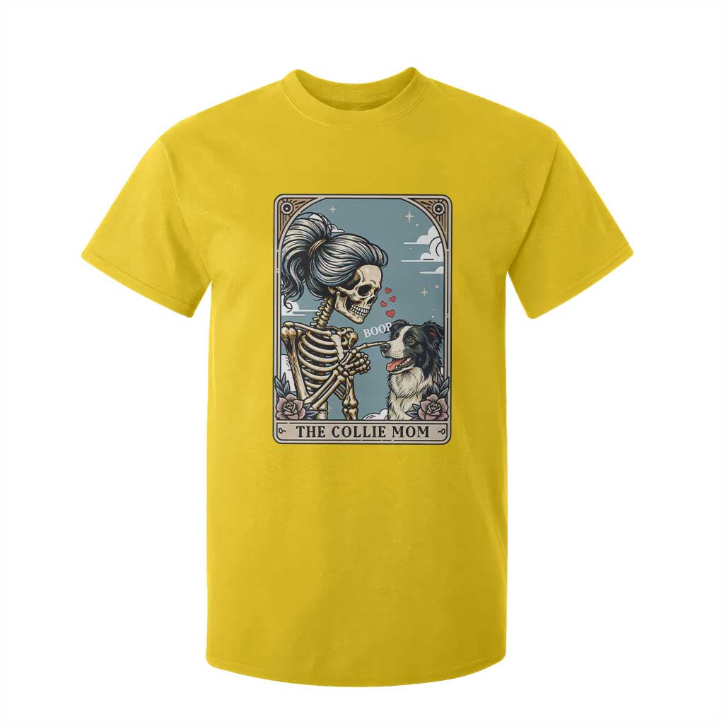 Border Collie Mom Skeleton Tarot Card T Shirt For Kid Boop Sheepdog Dog Lover Gift TS12 Daisy Print Your Wear