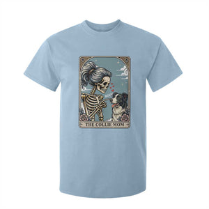 Border Collie Mom Skeleton Tarot Card T Shirt For Kid Boop Sheepdog Dog Lover Gift TS12 Light Blue Print Your Wear