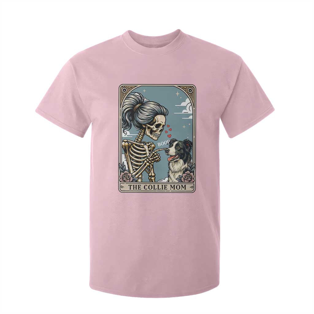 Border Collie Mom Skeleton Tarot Card T Shirt For Kid Boop Sheepdog Dog Lover Gift TS12 Light Pink Print Your Wear