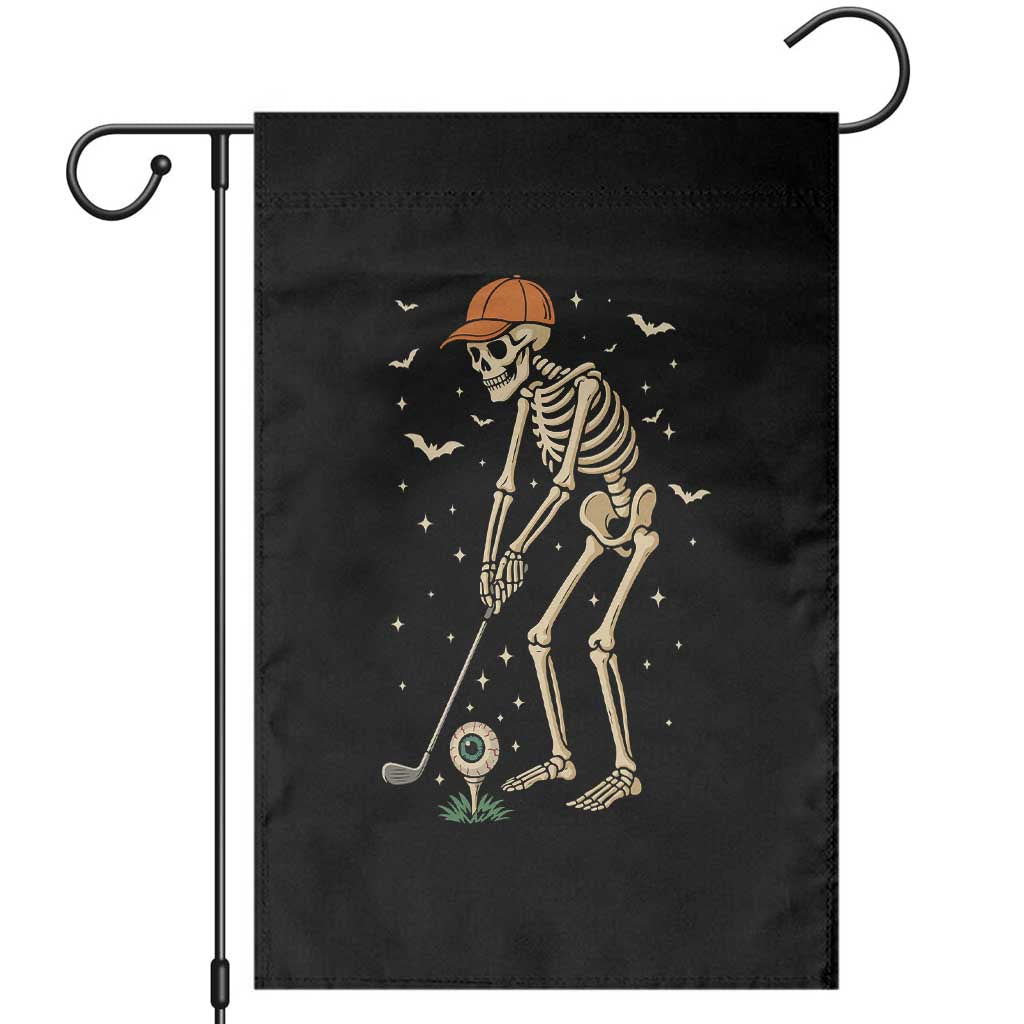 Halloween Skeleton Golfer Garden Flag Funny Golf Lover Gift TS12 Black Print Your Wear