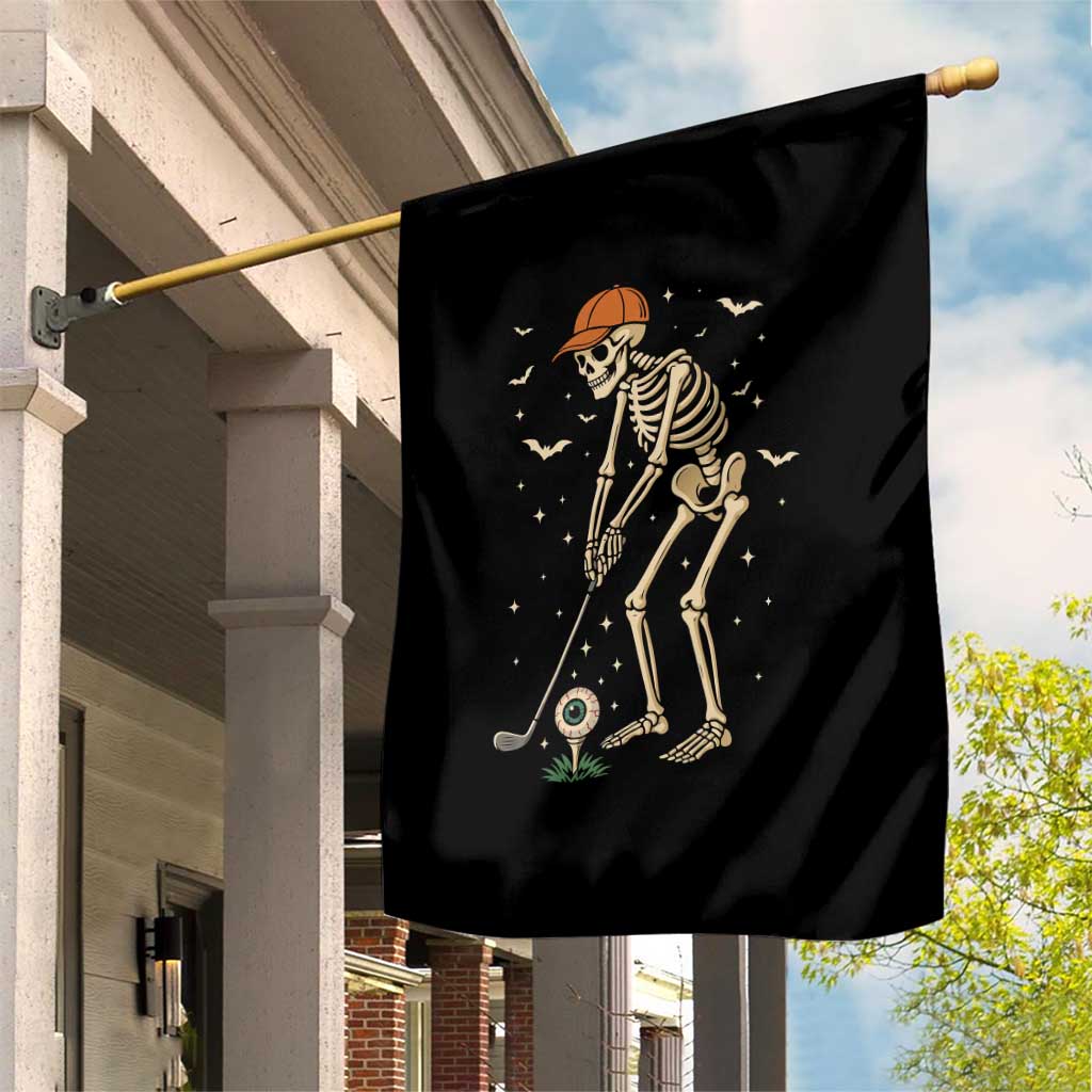 Halloween Skeleton Golfer Garden Flag Funny Golf Lover Gift TS12 Print Your Wear