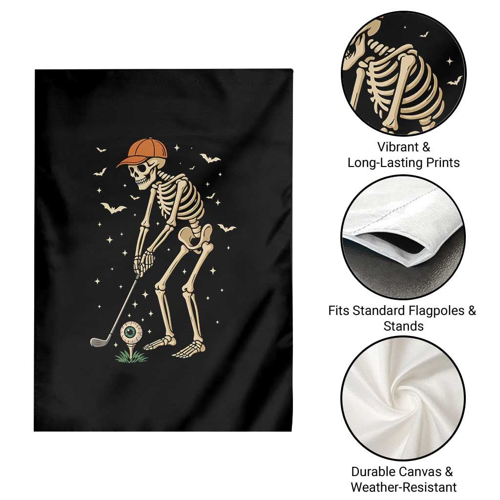 Halloween Skeleton Golfer Garden Flag Funny Golf Lover Gift TS12 Print Your Wear