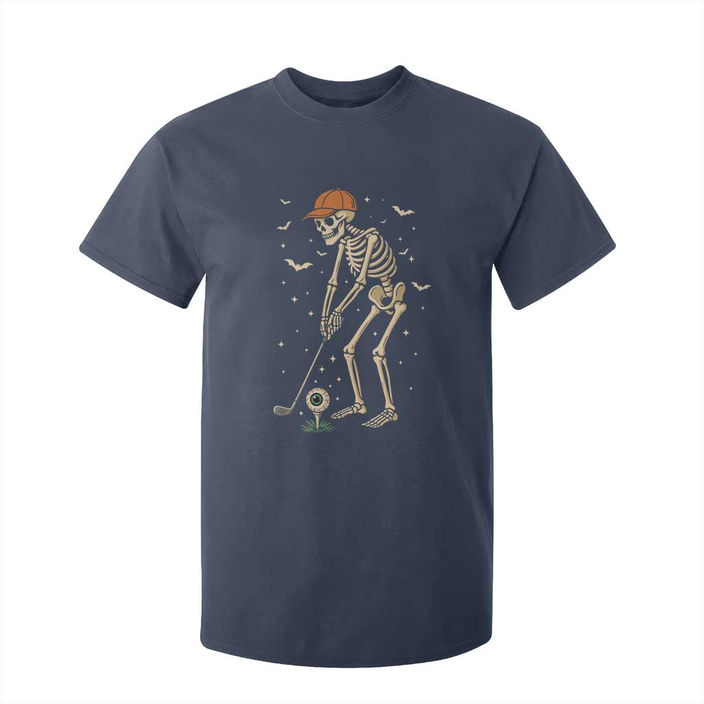 Halloween Skeleton Golfer T Shirt For Kid Funny Golf Lover Gift TS12 Navy Print Your Wear
