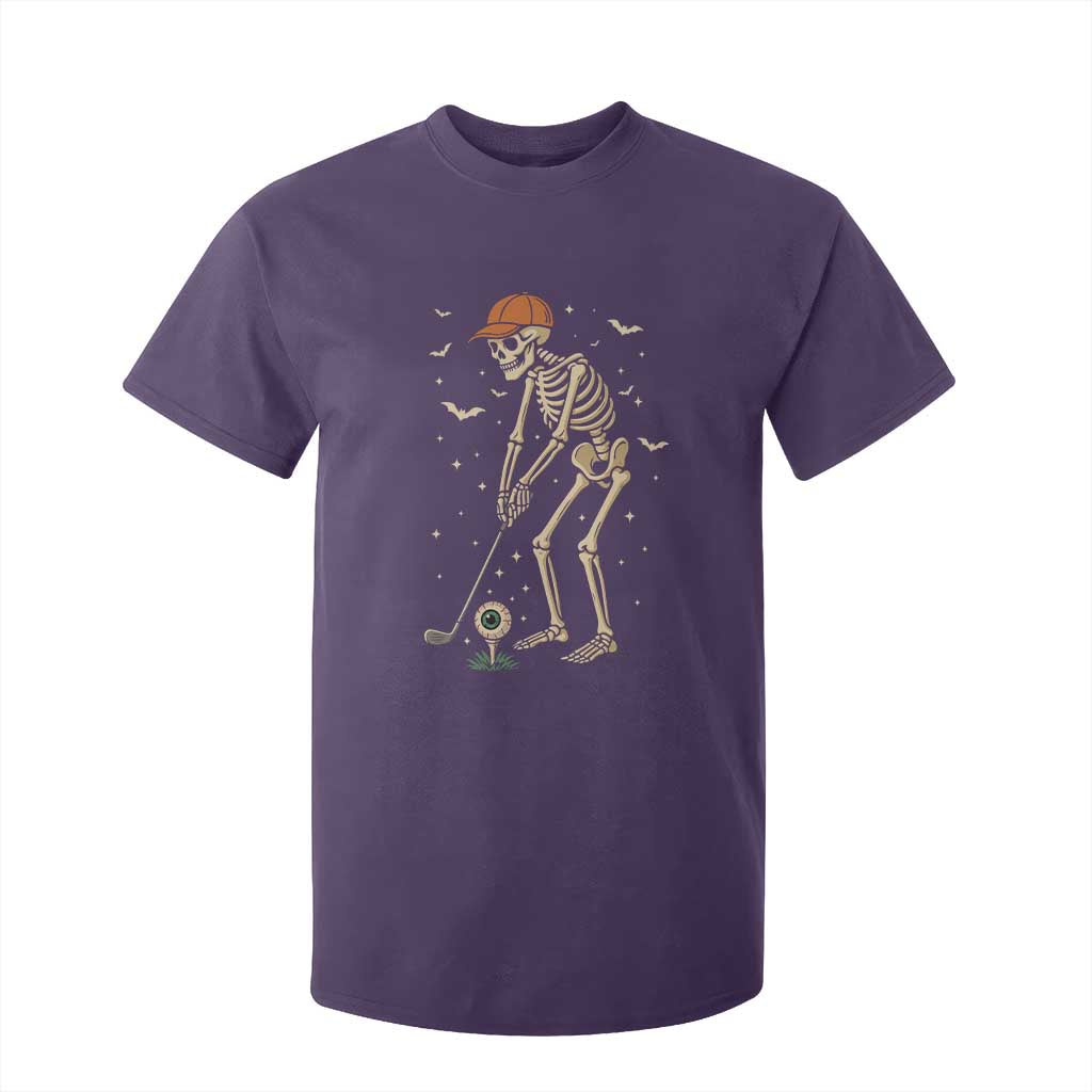 Halloween Skeleton Golfer T Shirt For Kid Funny Golf Lover Gift TS12 Purple Print Your Wear