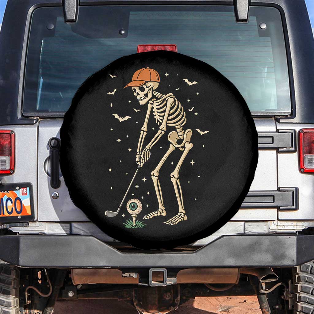 Halloween Skeleton Golfer Spare Tire Cover Funny Golf Lover Gift TS12 No hole Black Print Your Wear