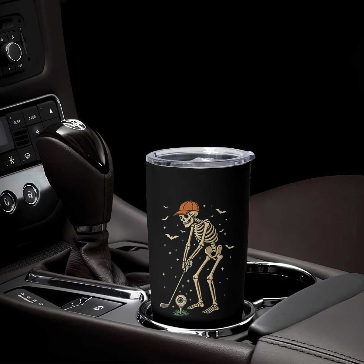 Halloween Skeleton Golfer Tumbler Cup Funny Golf Lover Gift TS12 Print Your Wear