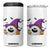 Halloween Golfer Gift 4 in 1 Can Cooler Tumbler Creepy Golf Ball With Witch Hat TS12 One Size: 16 oz White Print Your Wear