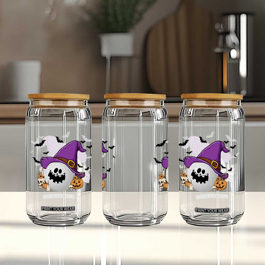Halloween Golfer Gift Glass Can Creepy Golf Ball With Witch Hat TS12 Print Your Wear