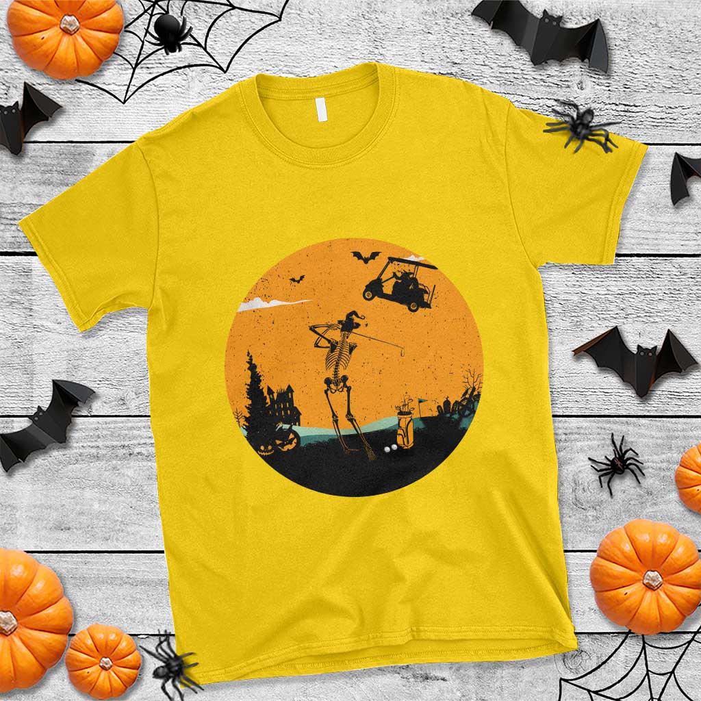 Funny Skeleton Golf Player T Shirt Halloween Gift TS12 Daisy Print Your Wear
