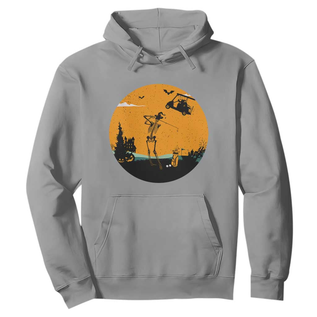 Funny Skeleton Golf Player Hoodie Halloween Gift TS12 Sport Gray Print Your Wear
