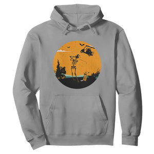 Funny Skeleton Golf Player Hoodie Halloween Gift TS12 Sport Gray Print Your Wear