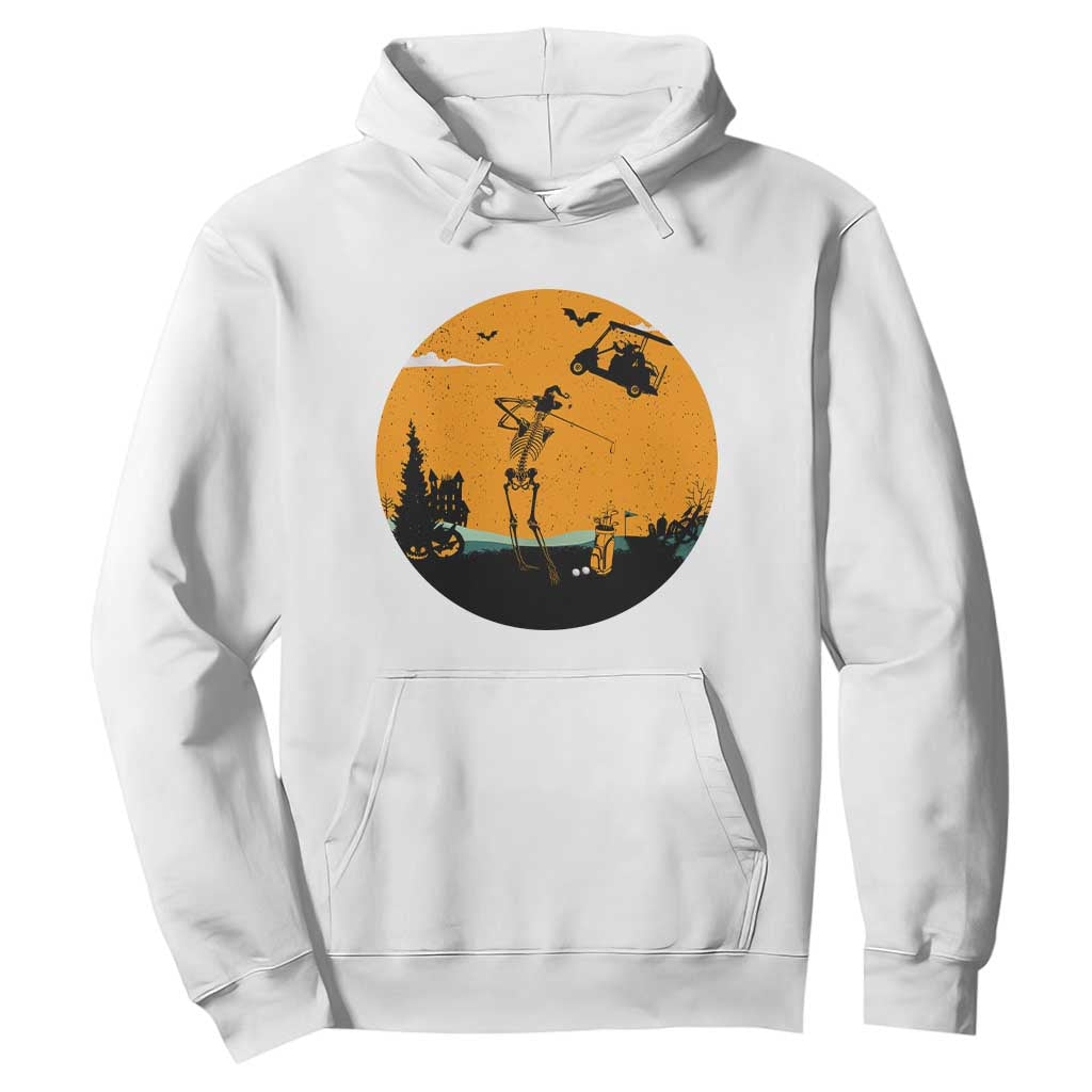 Funny Skeleton Golf Player Hoodie Halloween Gift TS12 White Print Your Wear