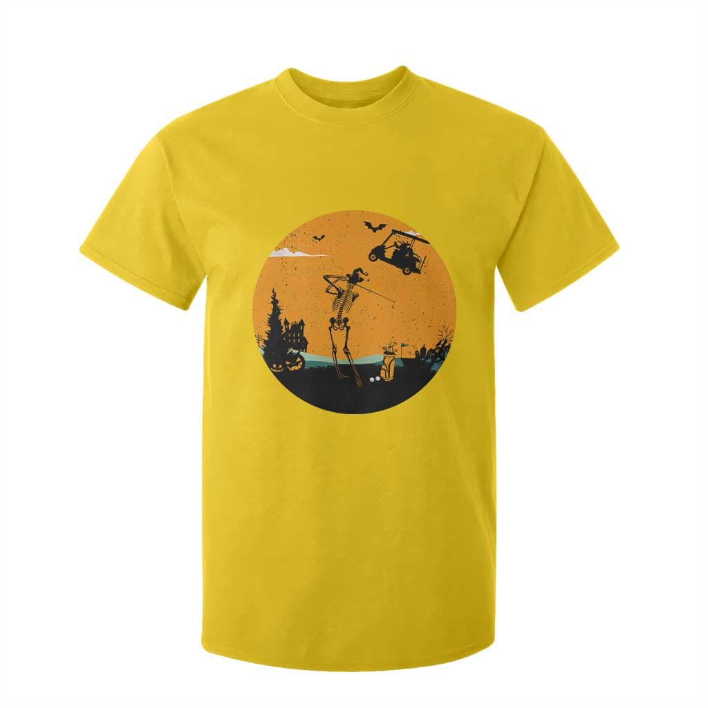Funny Skeleton Golf Player T Shirt For Kid Halloween Gift TS12 Daisy Print Your Wear