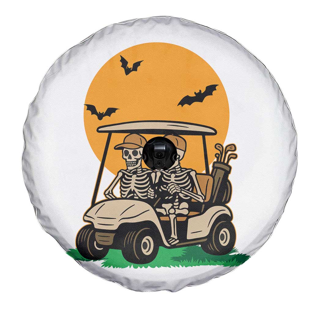 Funny Halloween Gift Spare Tire Cover Skeleton Driving Golf Cart TS12 Print Your Wear