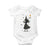 Halloween Sports Gift Baby Onesie Creepy Witch With Golf Club TS12 White Print Your Wear