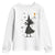 Halloween Sports Gift Youth Sweatshirt Creepy Witch With Golf Club TS12 White Print Your Wear