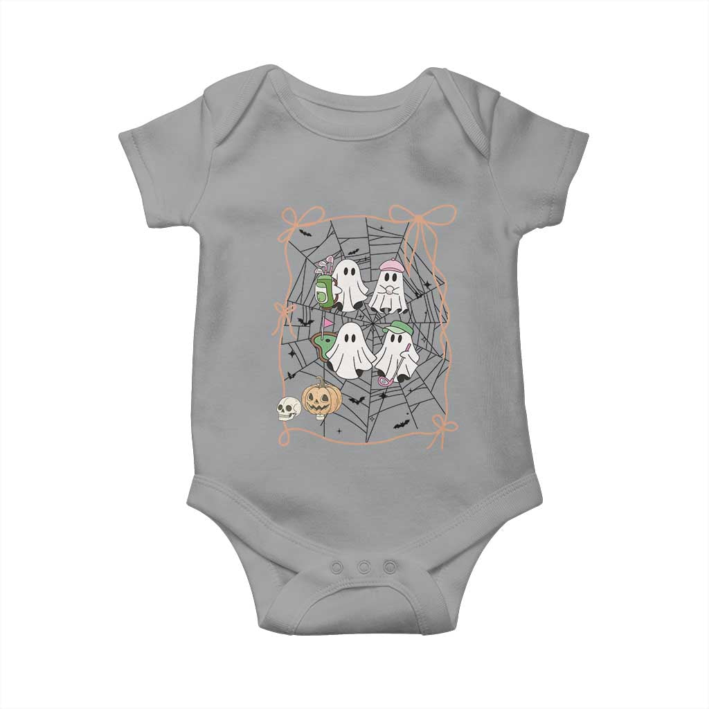 Funny Halloween Baby Onesie Ghost Golf Gift for Women TS12 Sport Gray Print Your Wear