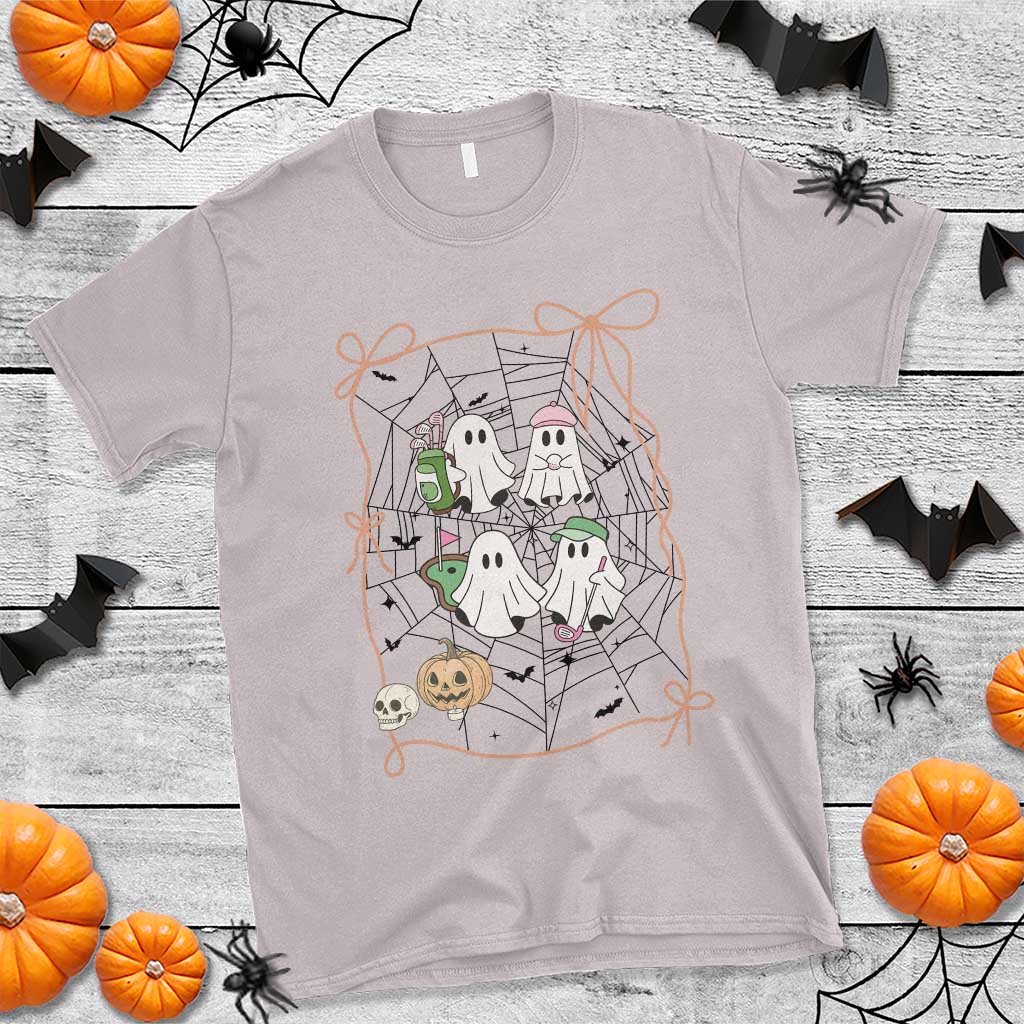 Funny Halloween T Shirt Ghost Golf Gift for Women TS12 Ice Gray Print Your Wear