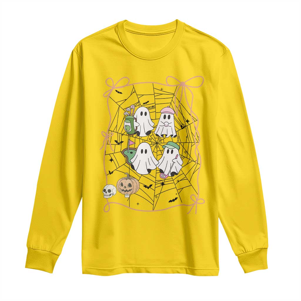 Funny Halloween Long Sleeve Shirt Ghost Golf Gift for Women TS12 Daisy Print Your Wear